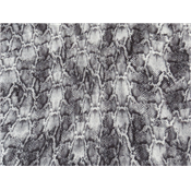 Tissu Scuba / Néoprène Fin Imprimé Python Gris