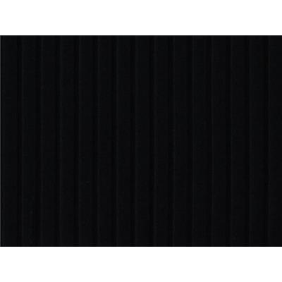Tissu Jersey Cotelé Noir
