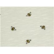 Tissu Jersey Coton Flammé Imprimé Abeille