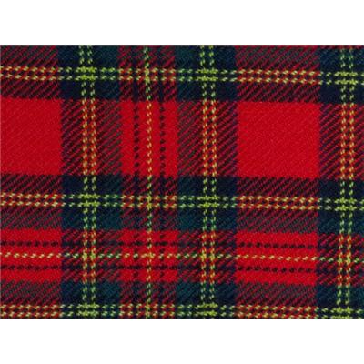 Tissu Lainage Léger Tartan Rouge