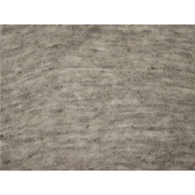 Tissu Jersey Lin Beige Chiné Brun