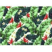 Tissu Maille Maillot de Bain Fleur Tropical