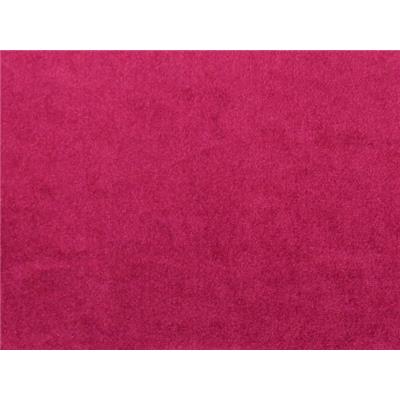 Tissu Maille Velours Lisse Framboise
