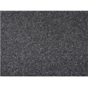 Tissu Molleton Gratté Anthracite Chiné / Lurex Argent
