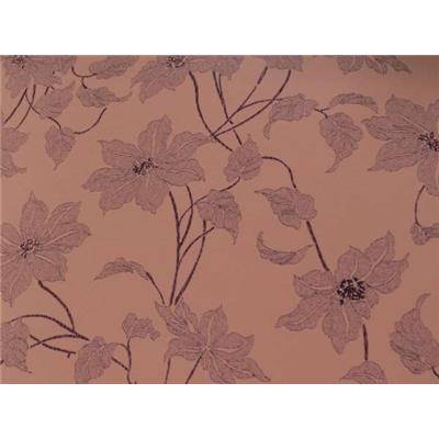 Tissu Jersey Polyamide / Elasthanne Rose Imprimé Fleurs Foil Violet