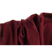 Tissu Popeline Coton Stretch Bordeaux