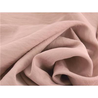 Tissu Viscose Structuré Lavé Vieux Rose