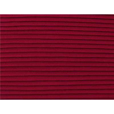 Tissu Voile Plissé Bordeaux