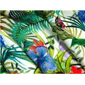 Tissu Voile de Viscose Fleur Tropical