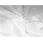 Tissu Jersey 100 % Coton Blanc