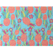 Tissu Jersey Flammé Contrecoller Imprimé Ananas