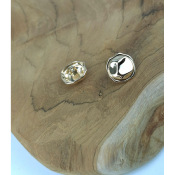 Bouton M�tal G�om�tric Dor� 17 mm