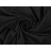 Tissu Crépon de Coton Noir TSM x MadeInEstel