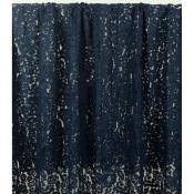 Tissu Dentelle Florale Marine