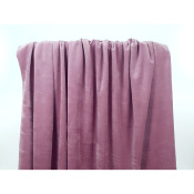Tissu Maille Velours Nicky Vieux Rose