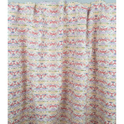 Tissu Jacquard Double Tissage Graphique Parme