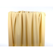 Coupon Sergé Poly / Viscose FAY Jaune Pastel 70 cm x 140 cm