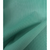 Tissu Popeline 100 % Coton Fines Rayures Vert & Blanc