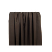 Coupon Sergé Polyester Recyclé Viscose FAY Choco 130 cm x 140 cm