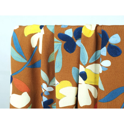 Tissu Crepe 100 % Viscose Fleurs ARTY