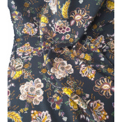 Tissu Crepe 100 % Viscose Folk Flowers