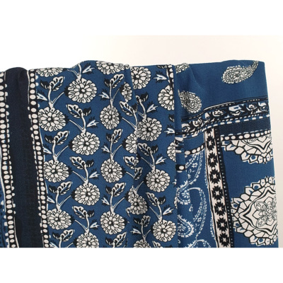 Tissu Crepe LONDRES Patchwork Bleu