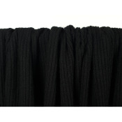 Tissu Maille Cotel Look Tricot Noir 