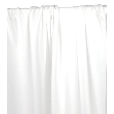 Tissu Maille Jersey Coton / Elasthanne Blanc