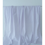 Tissu Popeline 100 % Coton Rayures et Jacquard Parme