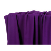 Coupon Sergé Double Tissage LOU Violet Foncé 50 cm x 140 cm