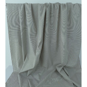 Tissu Toile 100 % Coton Rayures Café / Ecru