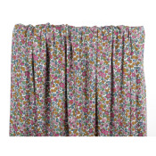 Tissu Maille Cote 1x1 Fleurettes Vintage