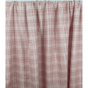 Tissu Voile de Coton Carreaux Lurex Rose