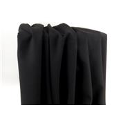 Coupon Sergé Coton Noir Bi-Stretch 70 cm x 135 cm