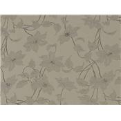 Tissu Jersey Polyamide / Elasthanne Vert Olive Imprimé Fleurs Foil Doré