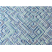 Tissu Voile Imprimé Chevron Bleu