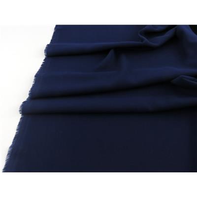 Tissu Crepe Satin Lourd Bleu Nuit