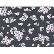 Tissu Jersey Coton / Elasthanne Imprimé Fleurs
