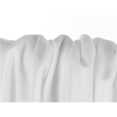 Tissu Maille Interlock 100 % Coton Blanc