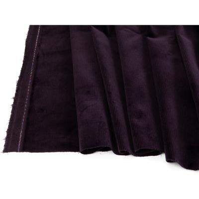 Tissu Velours Milleraies Aubergine