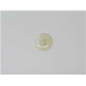 Bouton Rond Transparent Beige / Brun Marbré 15 mm