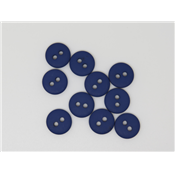 Bouton Rond Bleu Marine 11 mm