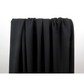 Tissu Lainage Tailleur Mélange Laine / Viscose Noir