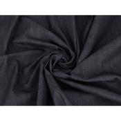 Tissu Denim Légèrement Stretch Noir