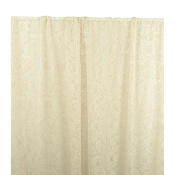 Tissu Dentelle Guipure Mélange Coton Feuillage