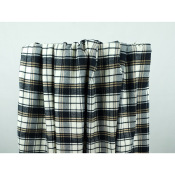 Coupon Flanelle TARTAN Beige / Noir 60 cm x 140 cm