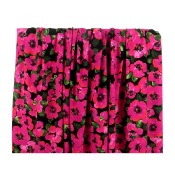 Tissu Crepe Viscose Fleurs Magenta