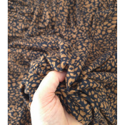 Tissu Maille Jersey Viscose / Elasthanne Graou Tabac