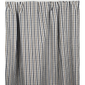 Tissu Popeline 100 % Coton Carreaux Beige & Noir