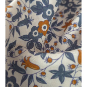 Tissu Satin de Viscose Jacquard Vivid Flowers